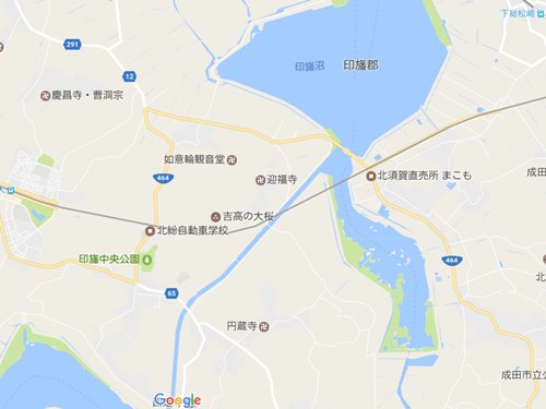 Google Map 千葉北道路 20170401