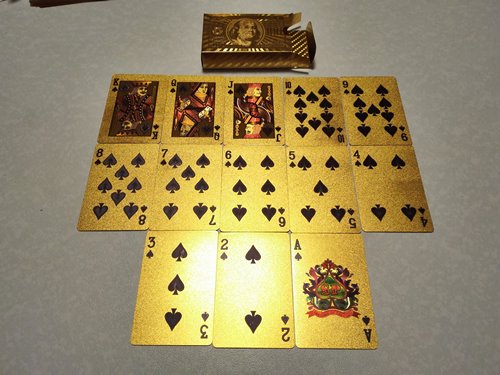 黄金トランプカード