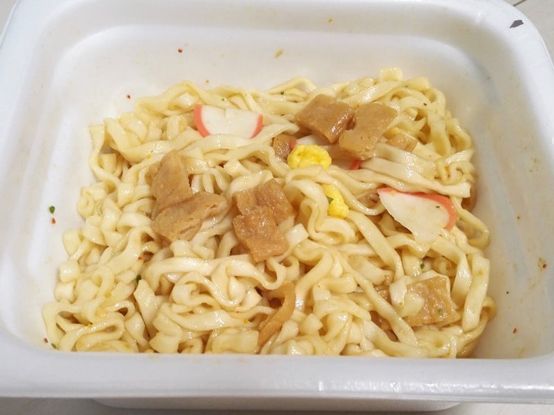 赤いきつね焼うどん出来